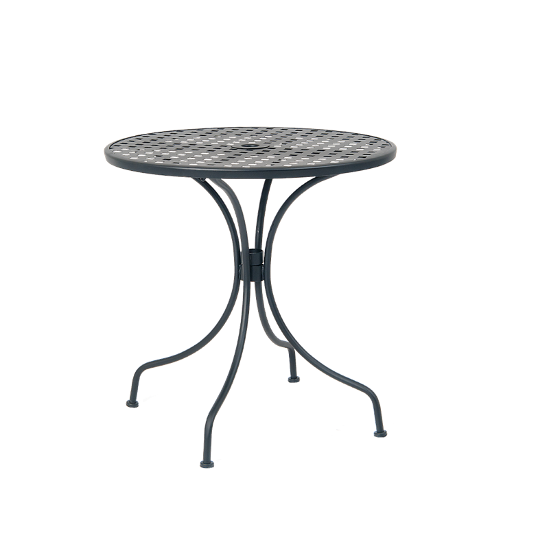 36 Round Black Mesh Top Table Seat Height