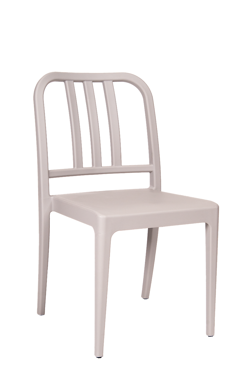 Poly Plastic Chair in Grey Color