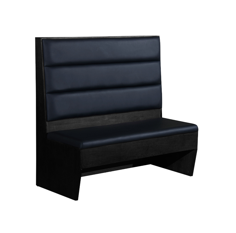 47"H Single Booth in Black Veneer Frame